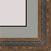 2 1/4" Antique Gold Decorative Wood Picture Frame - SKU 305-480