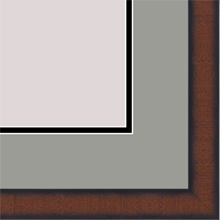1 1/4" Light Walnut Veneer Cube Wood Picture Frame - SKU 870-10