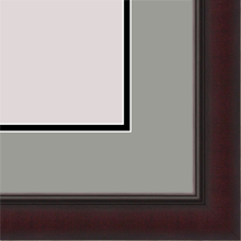 1 3/4" Dark Walnut Reverse W/black Wood Picture Frame - SKU 870-95