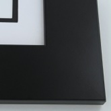 3" Satin Black Wood Picture Frame - SKU 904A